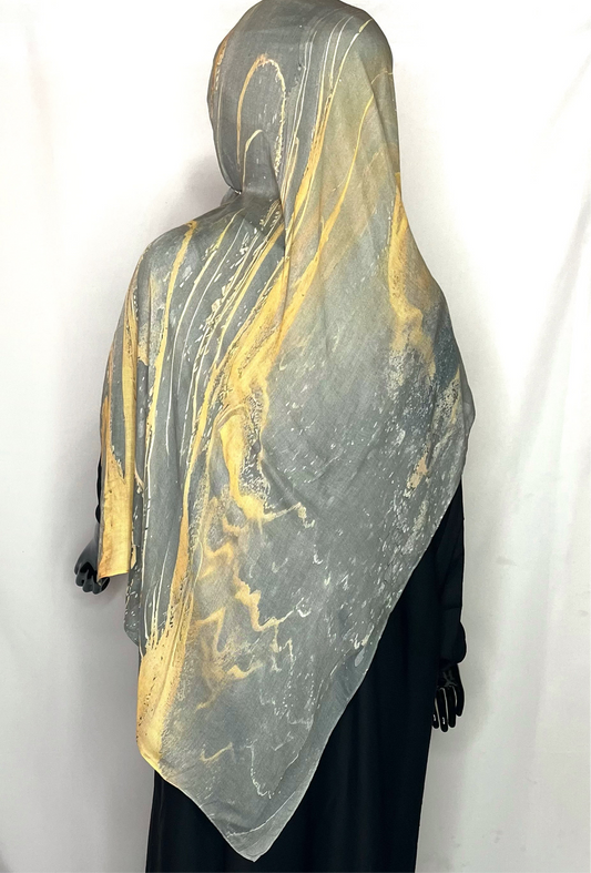 Golden dusk hijab