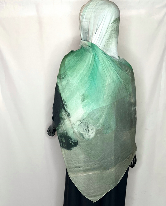 Emerald wave hijab