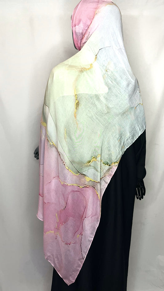 Cotton candy hijab